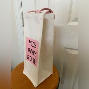 wine beverage tote carrier holder gift bag yes way rose reusable handled